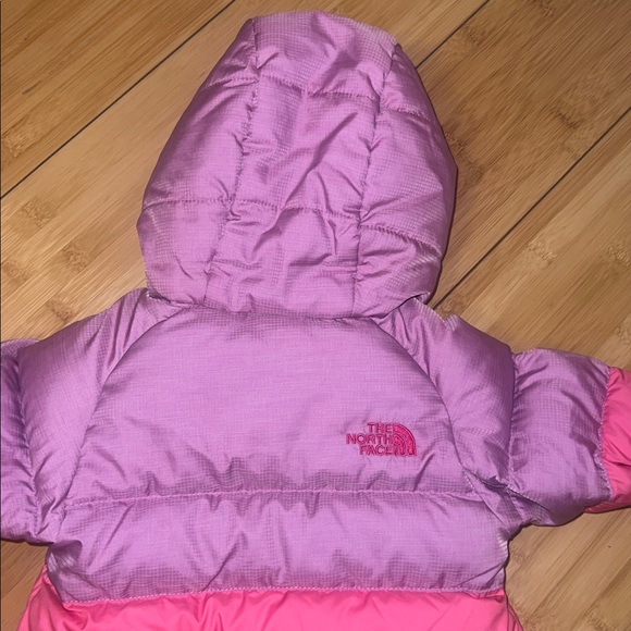 The North Face Pink and Lavender Infant Snowsuit - Picture 5 of 9